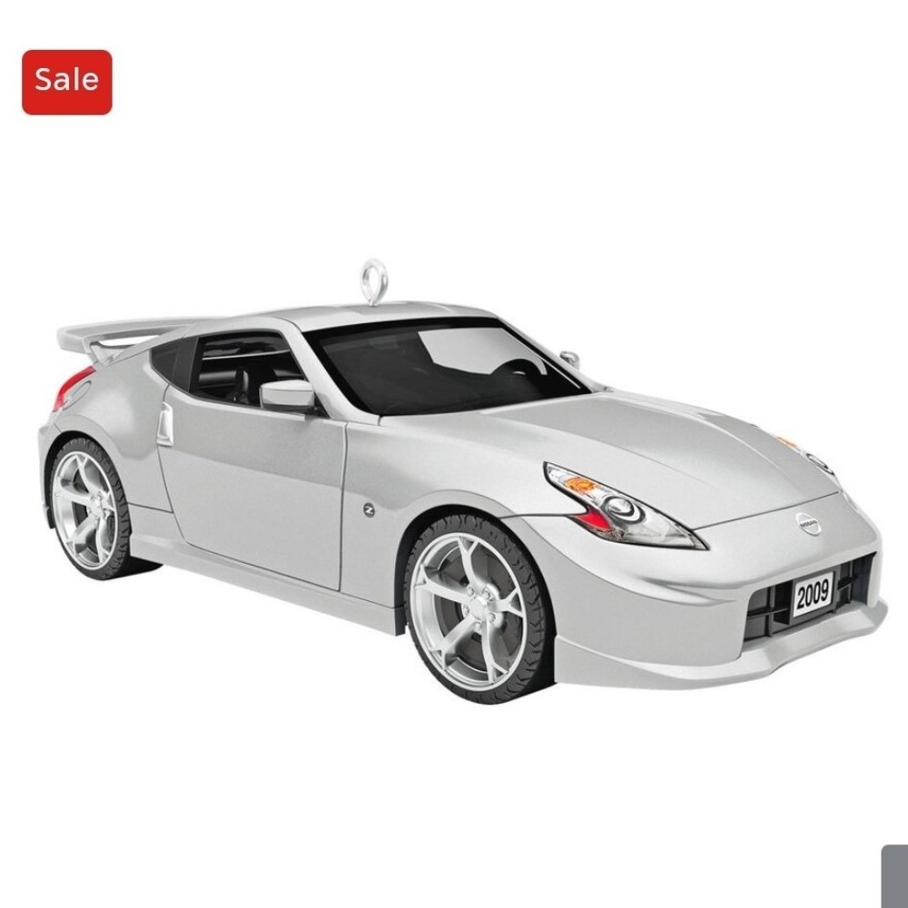 Hallmark Keepsake NEW 1.25" 2009 Nissan 370Z Nismo Ornament Silver Sporty JDM